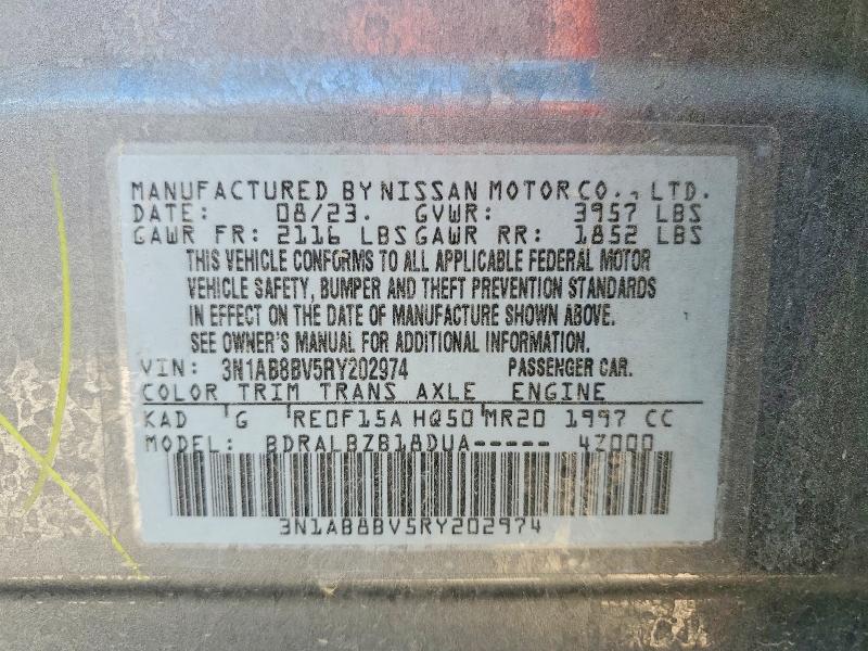 Aukcja sprzedaży 2024 Nissan Sentra, vin: 3N1AB8BV5RY202974, numer aukcji: 54413746