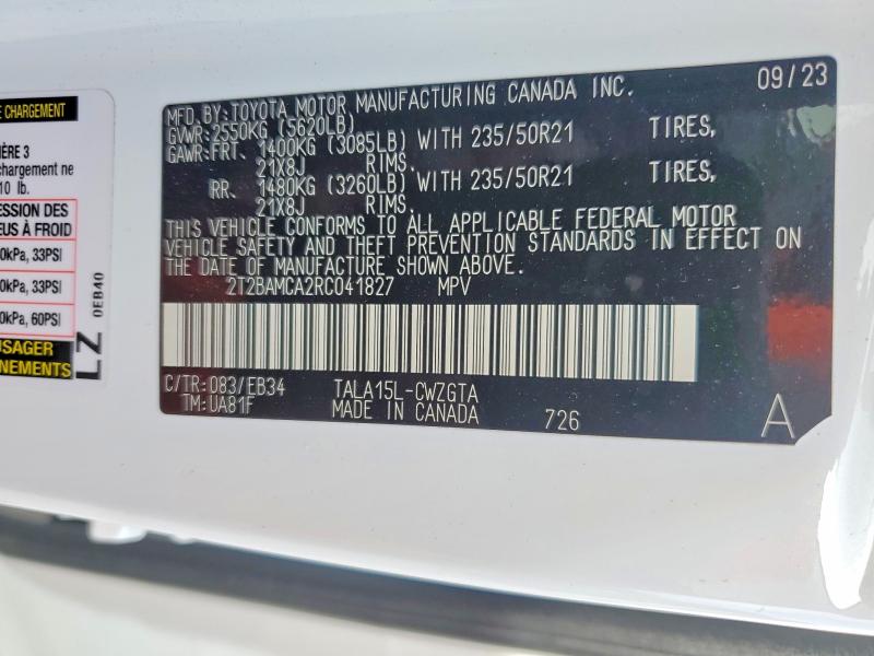 Продажа на аукционе авто 2024 Lexus Rx 350, vin: 2T2BAMCA2RC041827, номер лота: 53036246