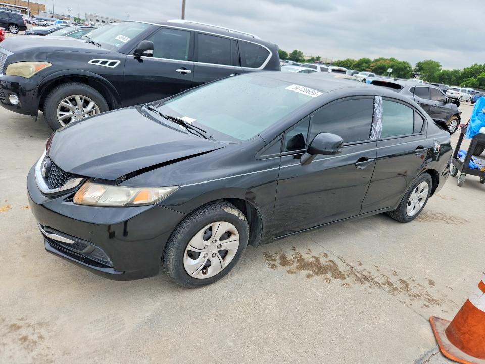 2013 Honda Civic მანქანა იყიდება აუქციონზე, vin: 19XFB2F54DE022499, აუქციონის ნომერი: 54150626