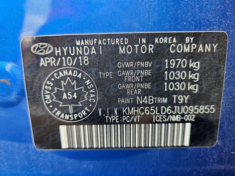 Aukcja sprzedaży 2018 Hyundai Ioniq Plug-in Hybrid, vin: KMHC65LD6JU095855, numer aukcji: 55242436