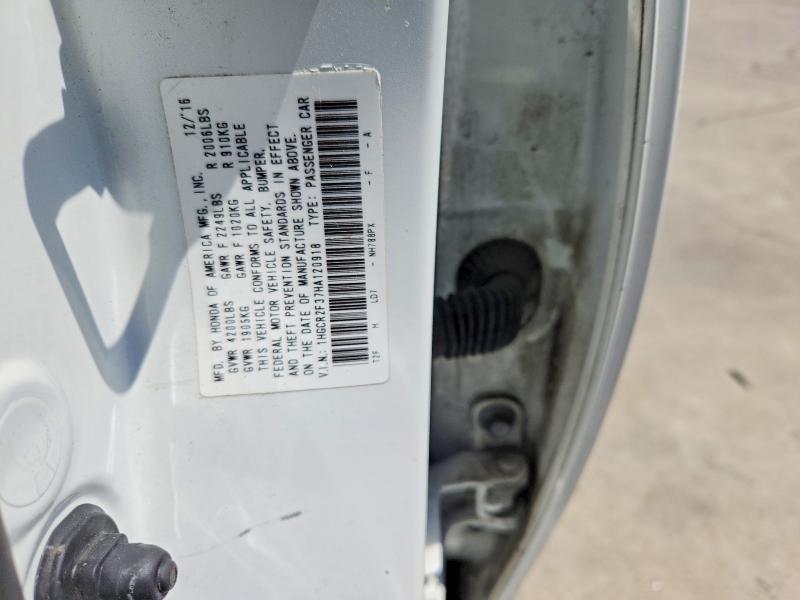 Aukcja sprzedaży 2017 Honda Accord, vin: 1HGCR2F37HA120918, numer aukcji: 52827526