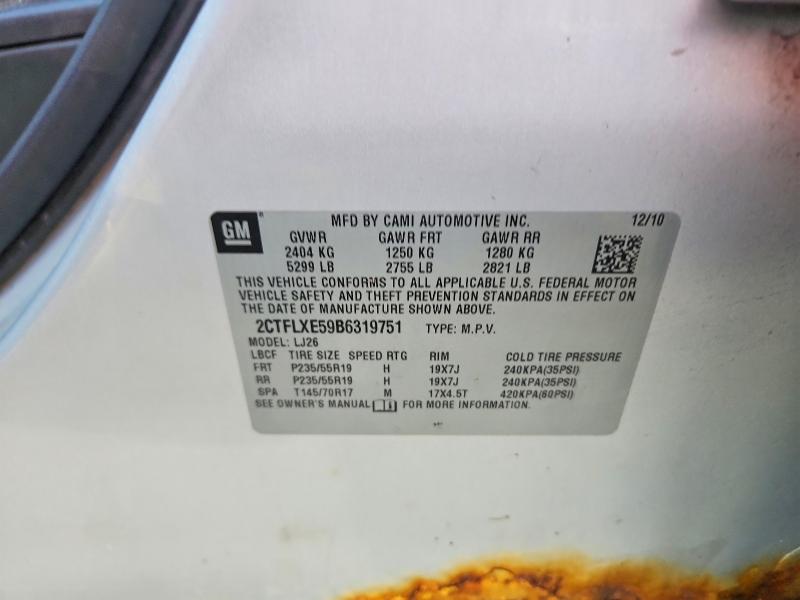 2011 Gmc Terrain მანქანა იყიდება აუქციონზე, vin: 2CTFLXE59B6319751, აუქციონის ნომერი: 52159586