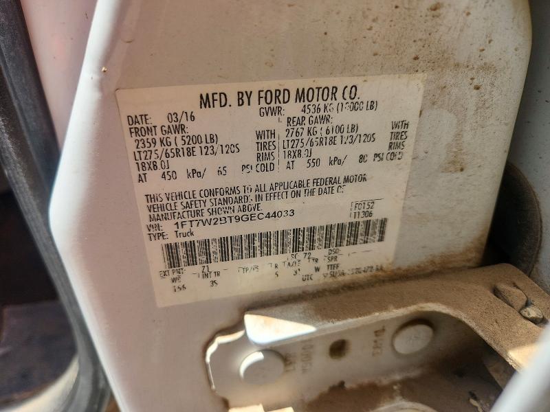 Продажа на аукционе авто 2016 Ford F250, vin: 1FT7W2BT9GEC44033, номер лота: 53092156