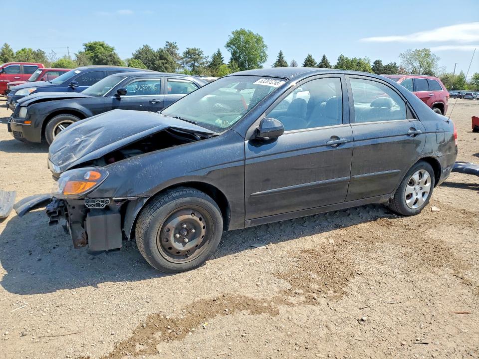 2009 Kia Spectra მანქანა იყიდება აუქციონზე, vin: KNAFE221095659643, აუქციონის ნომერი: 53301256