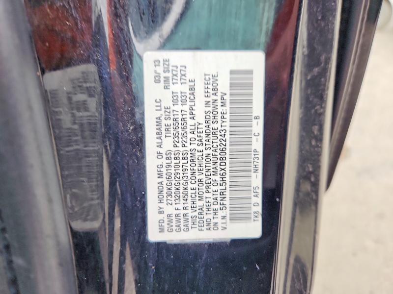 Продаж на аукціоні авто 2013 Honda Odyssey, vin: 5FNRL5H6XDB062243, номер лоту: 54312256