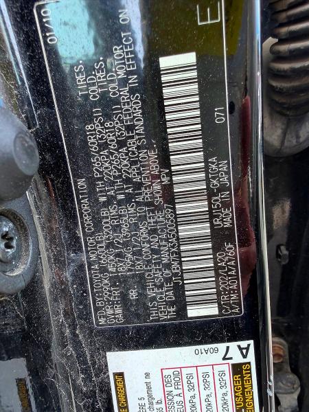 55030086 :رقم المزاد ، JTJBM7FX3A5005897 vin ، 2010 Lexus Gx مزاد بيع
