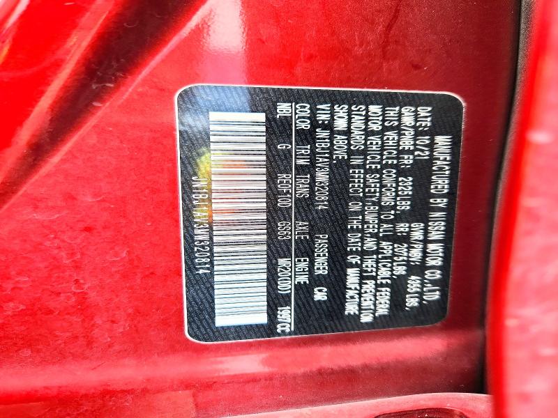 Aukcja sprzedaży 2021 Nissan Rogue, vin: JN1BJ1AV3MW320814, numer aukcji: 54722126