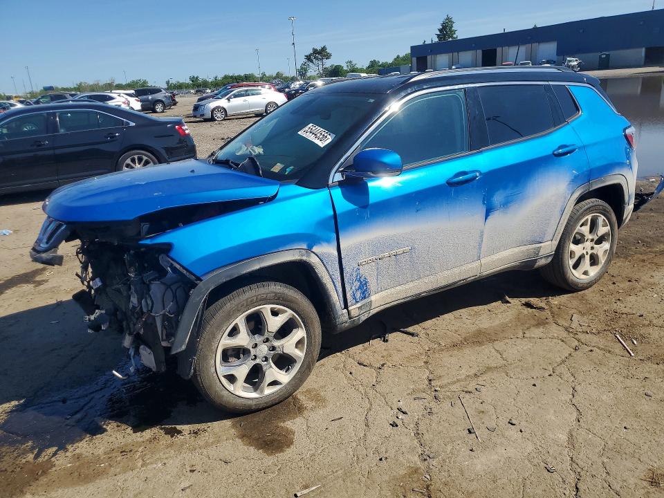 2020 Jeep Compass მანქანა იყიდება აუქციონზე, vin: 3C4NJDCB1LT215904, აუქციონის ნომერი: 55444556
