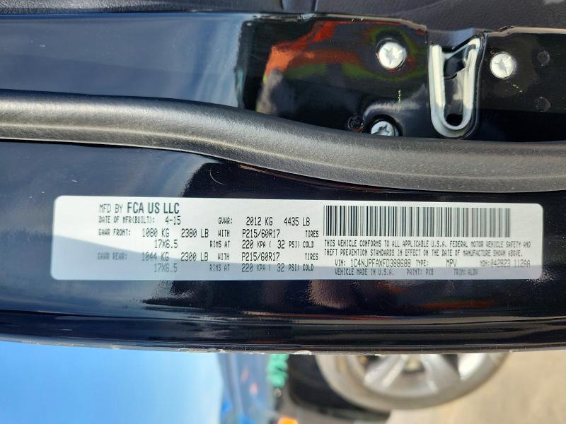 2015 Jeep Patriot მანქანა იყიდება აუქციონზე, vin: 1C4NJPFAXFD388688, აუქციონის ნომერი: 50598216