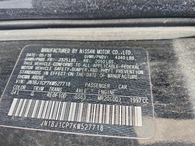 Продаж на аукціоні авто 2019 Nissan Rogue Sport, vin: JN1BJ1CP7KW527718, номер лоту: 54330616