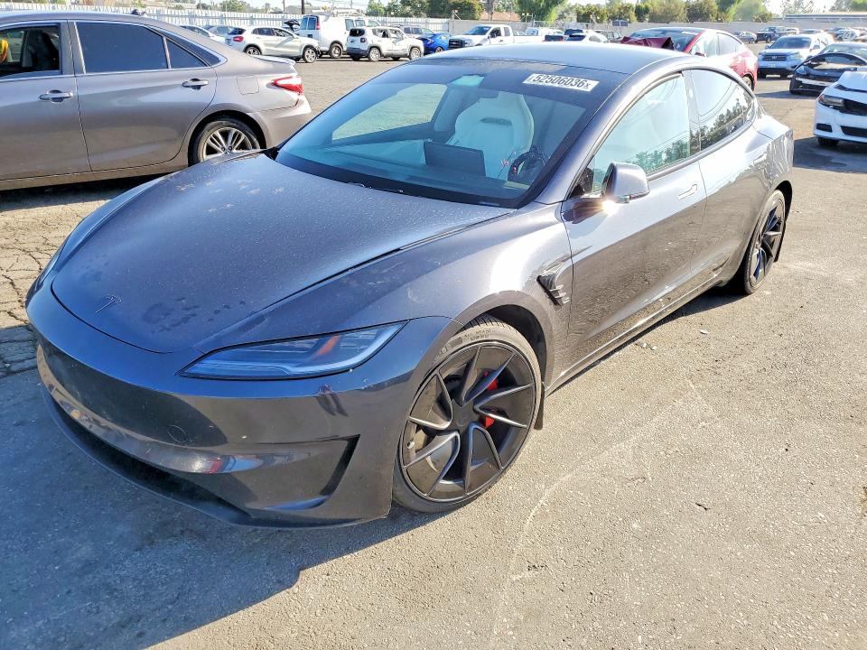 Продажа на аукционе авто 2024 Tesla Model 3, vin: 5YJ3E1ET0RF895284, номер лота: 52506036