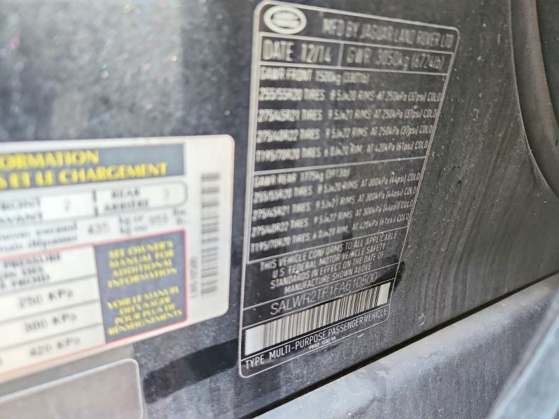 Продажа на аукционе авто 2015 Land Rover Range Rover Sport, vin: SALWR2TF1FA610500, номер лота: 53122466