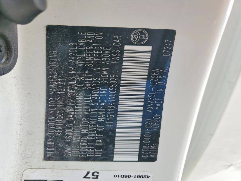 Aukcja sprzedaży 2022 Toyota Camry, vin: 4T1G11BK1NU055925, numer aukcji: 54829496