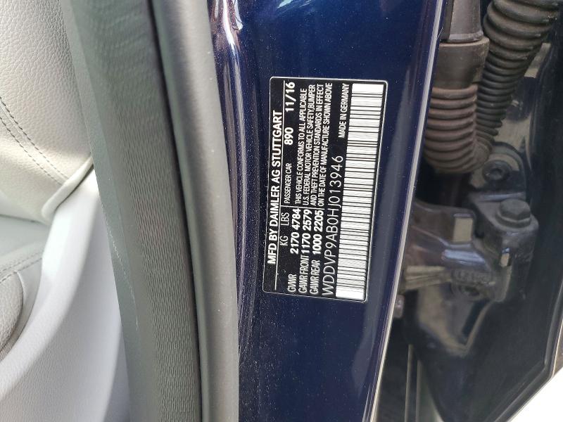55174776 :رقم المزاد ، WDDVP9AB0HJ013946 vin ، 2017 Mercedes-benz B مزاد بيع