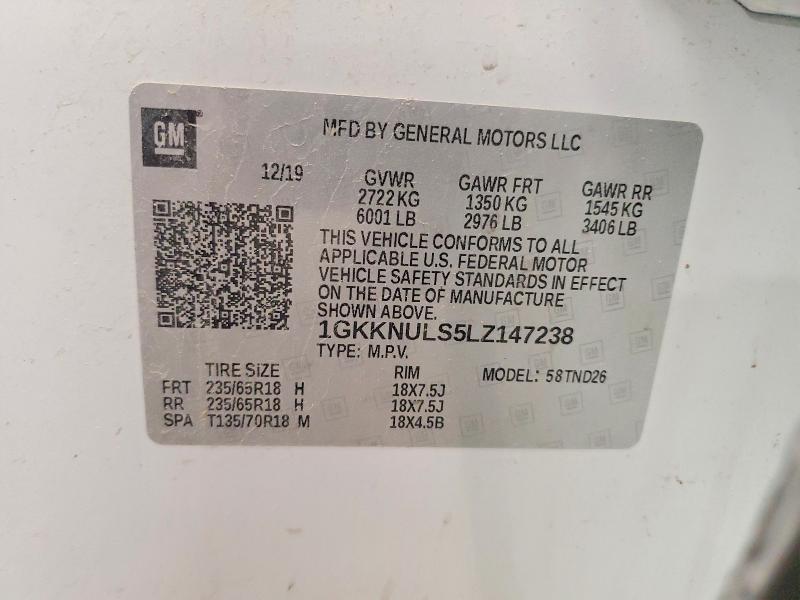 Продаж на аукціоні авто 2020 Gmc Acadia, vin: 1GKKNULS5LZ147238, номер лоту: 52646736