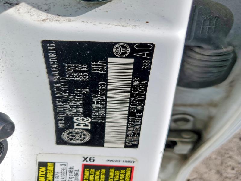 53209306 :رقم المزاد ، 2T1BURHE8EC055620 vin ، 2014 Toyota Corolla مزاد بيع