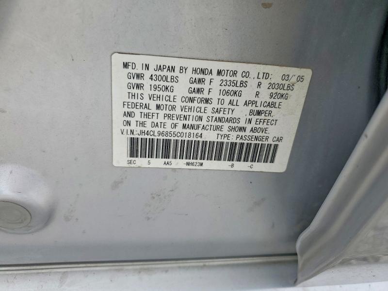 Продажа на аукционе авто 2005 Acura Tsx, vin: JH4CL96855C018164, номер лота: 55324846