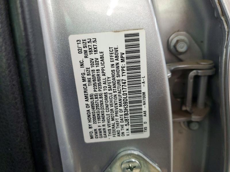 2013 Acura Rdx მანქანა იყიდება აუქციონზე, vin: 5J8TB3H39DL017747, აუქციონის ნომერი: 54470216