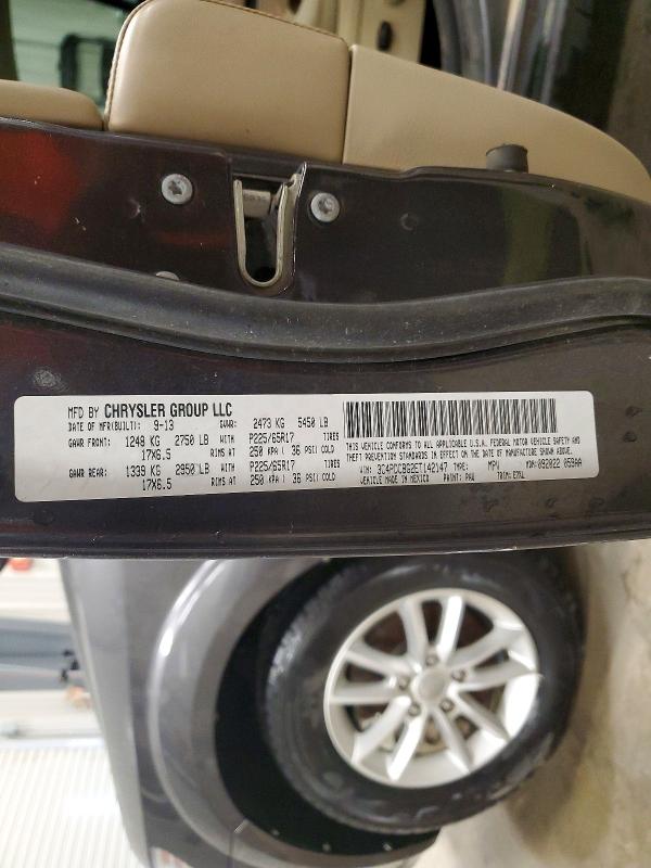 2014 Dodge Journey მანქანა იყიდება აუქციონზე, vin: 3C4PDCBG2ET142147, აუქციონის ნომერი: 53959976
