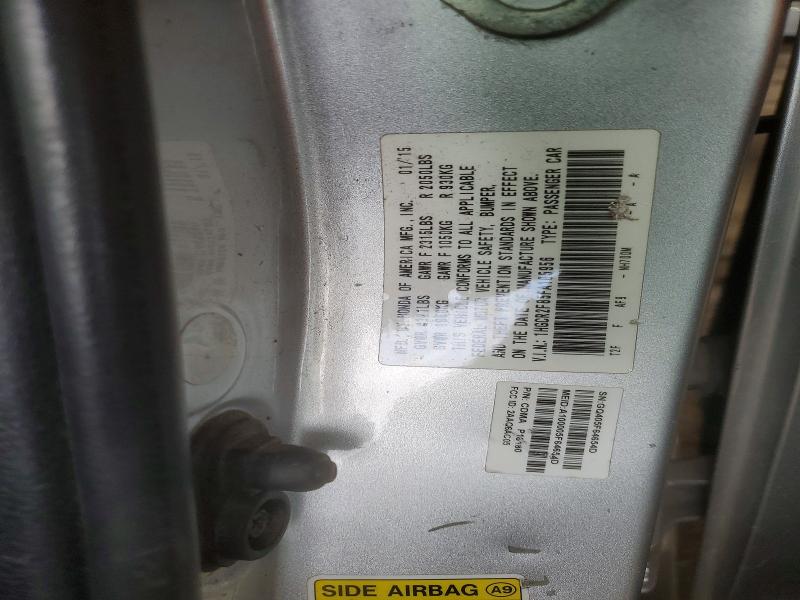 2015 Honda Accord მანქანა იყიდება აუქციონზე, vin: 1HGCR2F85FA105956, აუქციონის ნომერი: 53659276