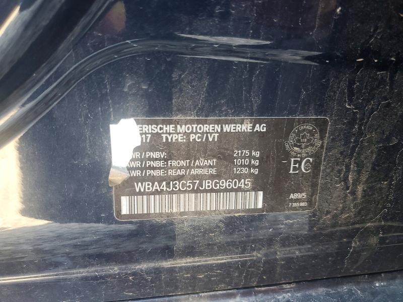 54493376 :رقم المزاد ، WBA4J3C57JBG96045 vin ، 2018 Bmw 430xi مزاد بيع