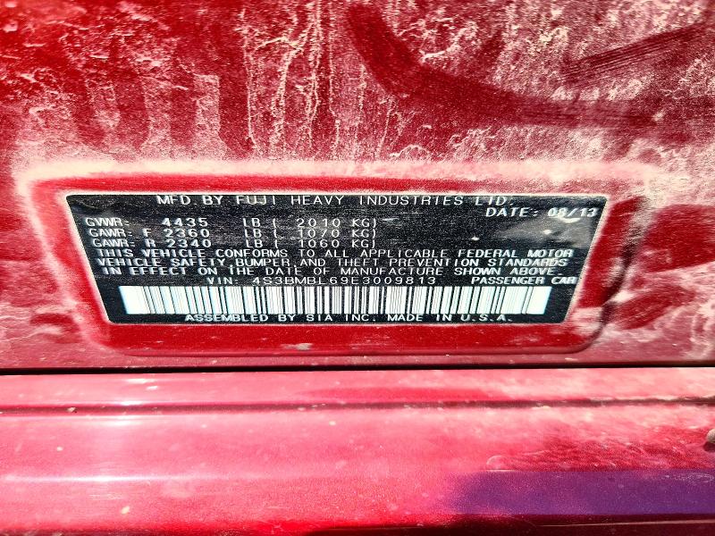 Продаж на аукціоні авто 2014 Subaru Legacy, vin: 4S3BMBL69E3009813, номер лоту: 55401516