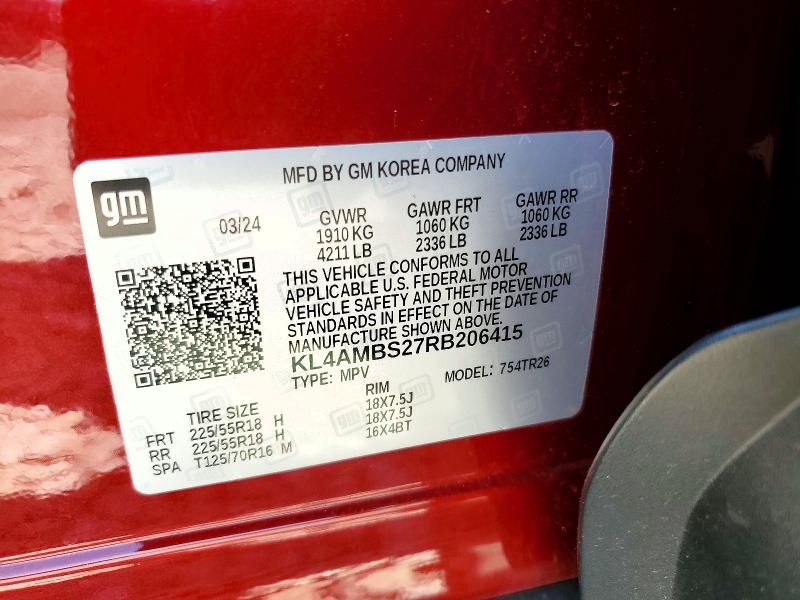 Продажа на аукционе авто 2024 Buick Encore Gx, vin: KL4AMBS27RB206415, номер лота: 55435926