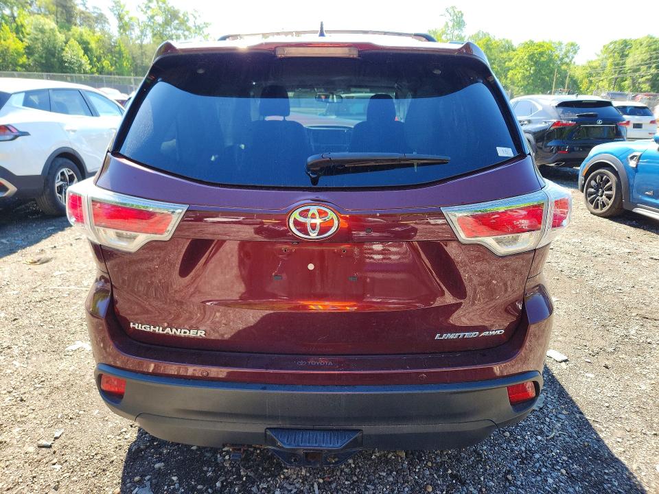2014 Toyota Highlander მანქანა იყიდება აუქციონზე, vin: 5TDDKRFH9ES005747, აუქციონის ნომერი: 52991686
