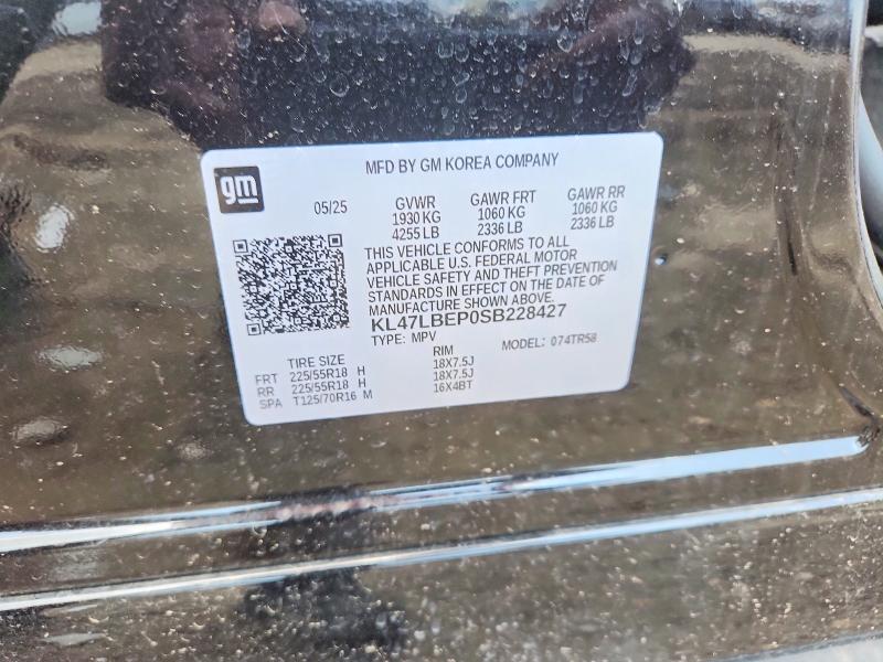 50568246 :رقم المزاد ، KL47LBEP0SB228427 vin ، 2025 Buick Envista مزاد بيع