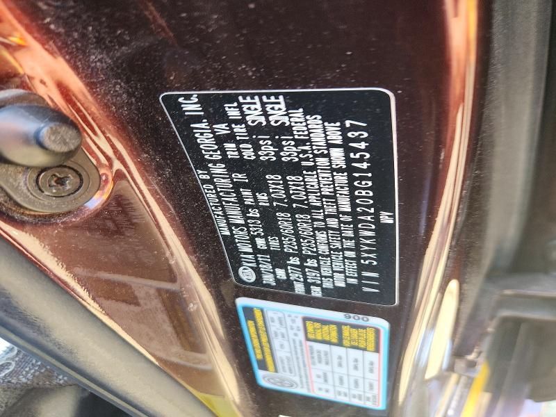 Продаж на аукціоні авто 2011 Kia Sorento, vin: 5XYKWDA20BG145437, номер лоту: 54220506