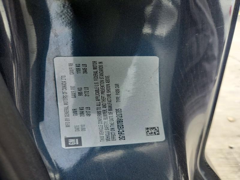 54851016 :رقم المزاد ، 2G1FC1ED7B9120785 vin ، 2011 Chevrolet Camaro مزاد بيع