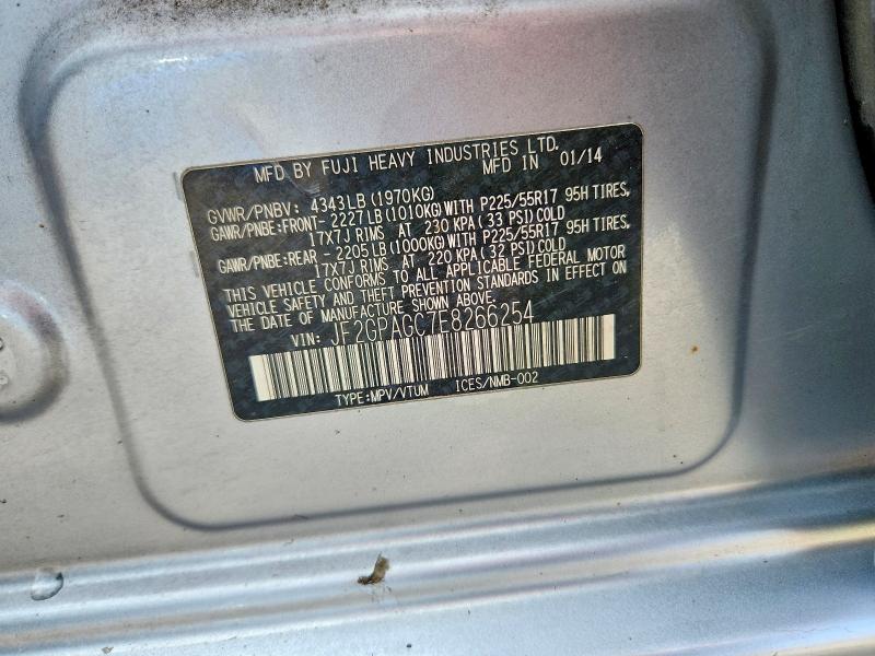 Продаж на аукціоні авто 2014 Subaru Xv Crosstrek, vin: JF2GPAGC7E8266254, номер лоту: 53563556