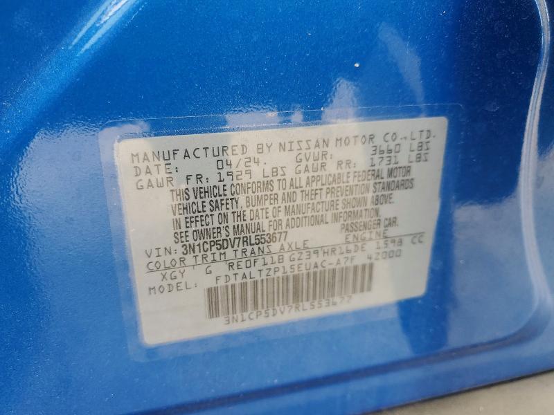 Продажа на аукционе авто 2024 Nissan Kicks, vin: 3N1CP5DV7RL553677, номер лота: 54282066