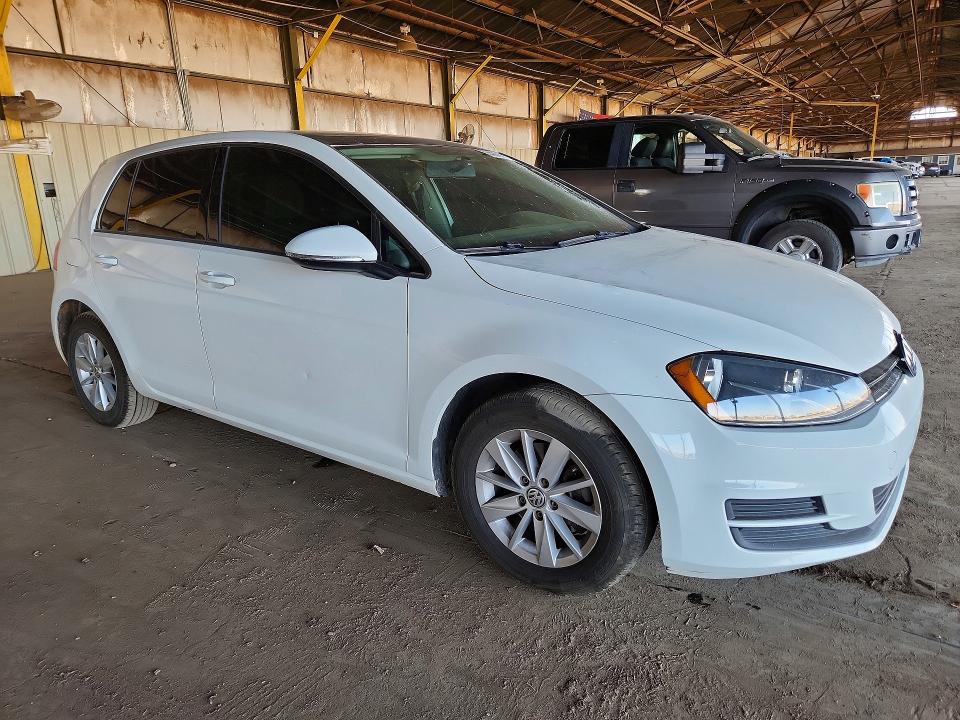 2016 Volkswagen Golf მანქანა იყიდება აუქციონზე, vin: 3VW217AUXGM014606, აუქციონის ნომერი: 54342656