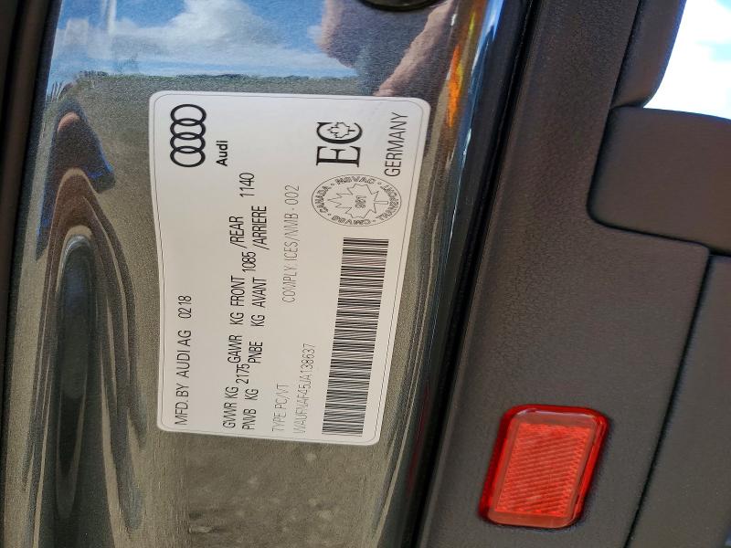 Продаж на аукціоні авто 2018 Audi A4, vin: WAUFNAF45JA138637, номер лоту: 53276196