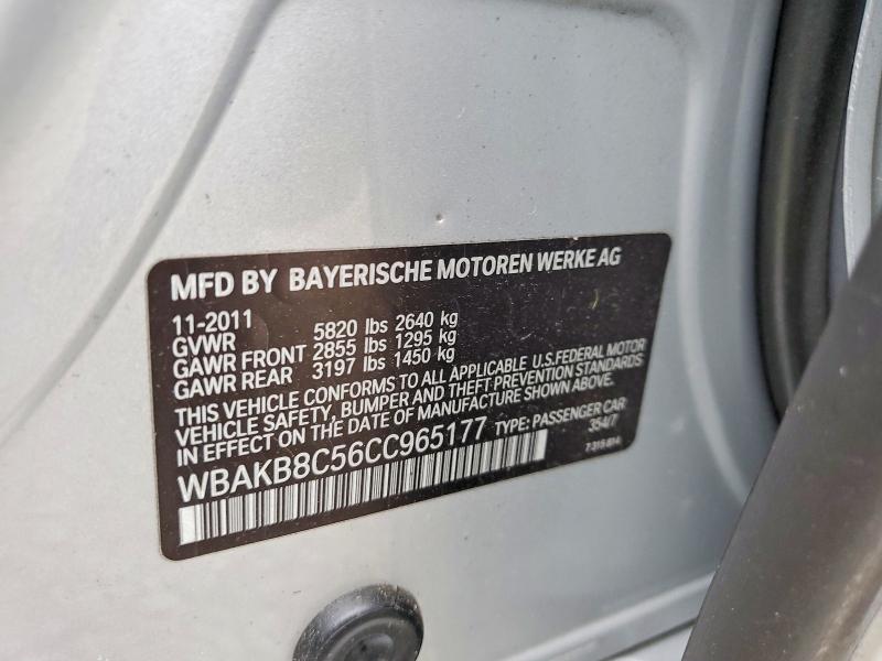 Продажа на аукционе авто 2012 Bmw 750, vin: WBAKB8C56CC965177, номер лота: 52375206