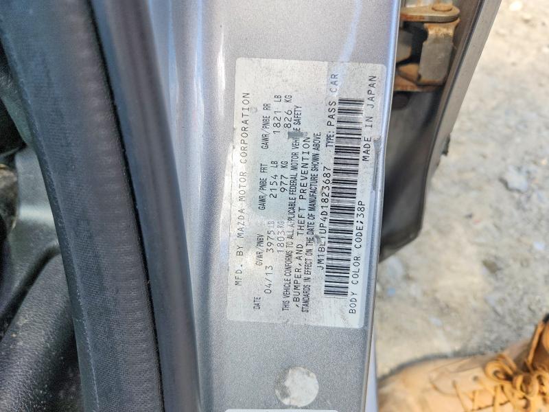 Продажа на аукционе авто 2013 Mazda 3, vin: JM1BL1UP4D1823687, номер лота: 55135006