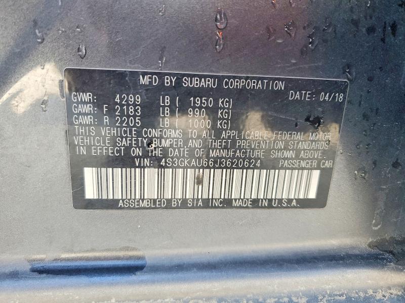 Продаж на аукціоні авто 2018 Subaru Impreza, vin: 4S3GKAU66J3620624, номер лоту: 52732276