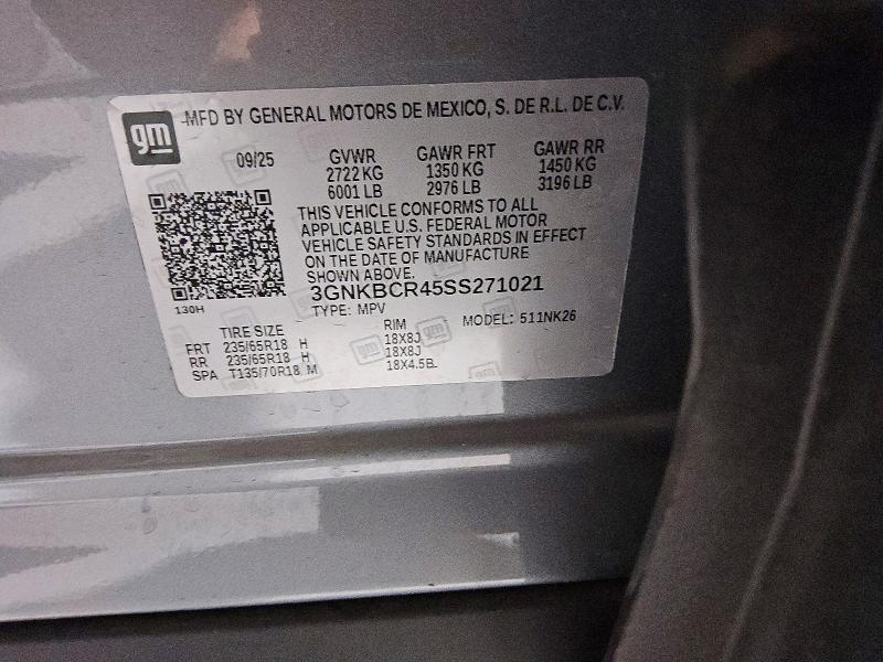 Продажа на аукционе авто 2025 Chevrolet Blazer, vin: 3GNKBCR45SS271021, номер лота: 55247296