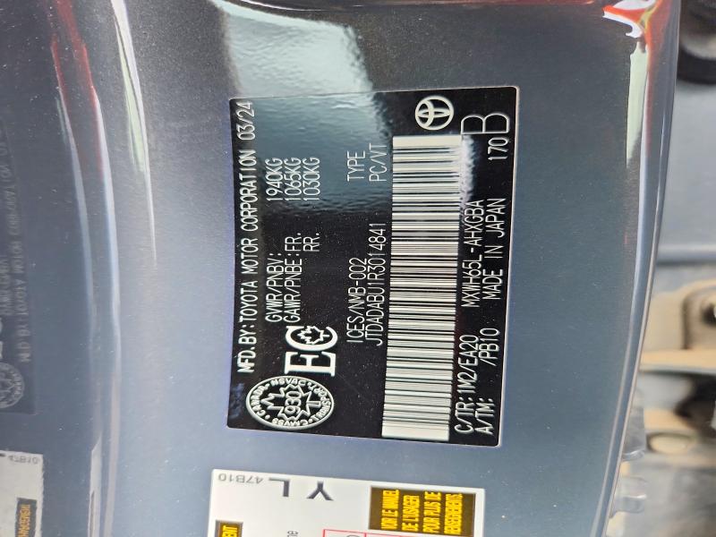 Продажа на аукционе авто 2024 Toyota Prius, vin: JTDADABU1R3014841, номер лота: 55213626