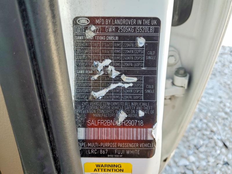 Aukcja sprzedaży 2012 Land Rover Lr2, vin: SALFR2BNXCH290718, numer aukcji: 54812446