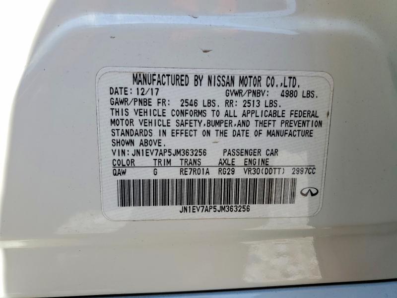Продажа на аукционе авто 2018 Infiniti Q50, vin: JN1EV7AP5JM363256, номер лота: 55362886