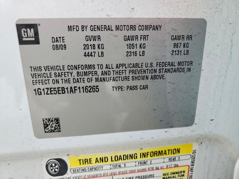 Aukcja sprzedaży 2010 Chevrolet Malibu, vin: 1G1ZE5EB1AF116265, numer aukcji: 53449716