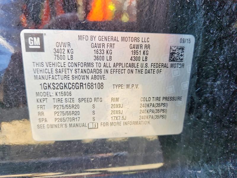 Продаж на аукціоні авто 2016 Gmc Yukon Xl, vin: 1GKS2GKC6GR168108, номер лоту: 52766526