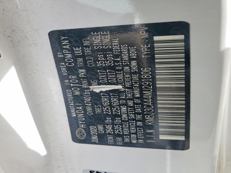 54557826 :رقم المزاد ، KM8J3CA44MU291806 vin ، 2021 Hyundai Tucson مزاد بيع