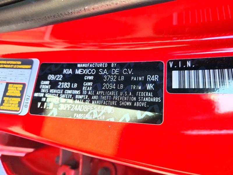 54008546 :رقم المزاد ، 3KPF24AD8PE544065 vin ، 2023 Kia Forte مزاد بيع