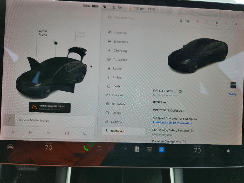 52174046 :رقم المزاد ، 5YJ3E1EAXJF152943 vin ، 2018 Tesla Model 3 مزاد بيع