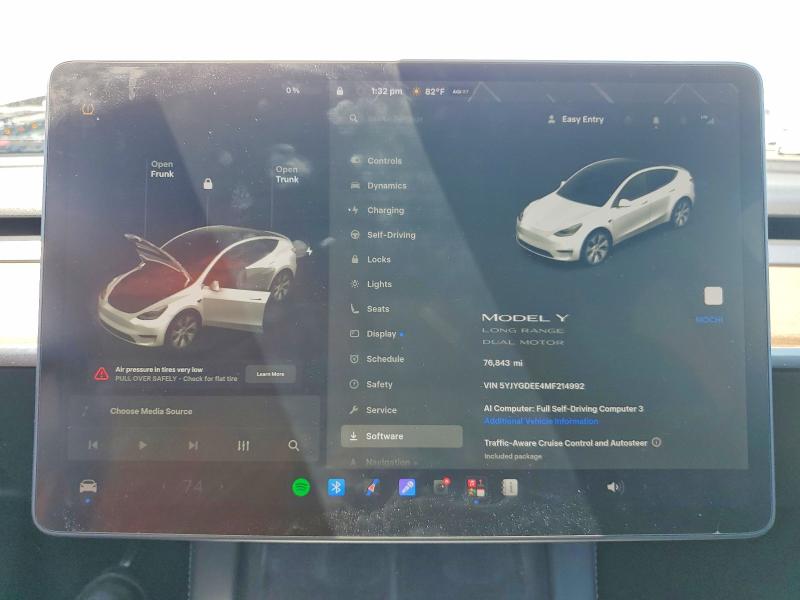 52745546 :رقم المزاد ، 5YJYGDEE4MF214992 vin ، 2021 Tesla Model Y مزاد بيع