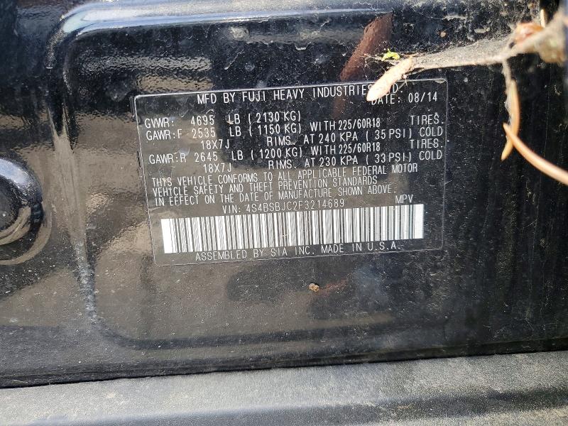 Продажа на аукционе авто 2015 Subaru Outback, vin: 4S4BSBJC2F3214689, номер лота: 55007906