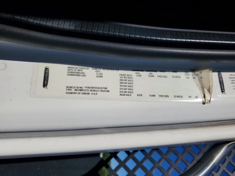 Aukcja sprzedaży 2018 Freightliner M2, vin: 1FVACWFD5JHJX7580, numer aukcji: 53556746